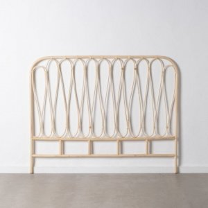 Bigbuy Home Zagłówek do łóżka 160 x 3 x 125 cm Naturalny Rattan 1