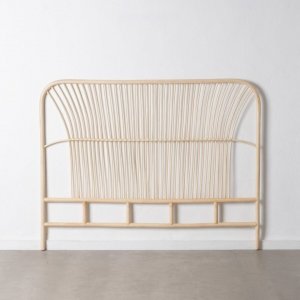 Bigbuy Home Zagłówek do łóżka 160 x 3 x 125 cm Naturalny Rattan 1