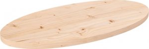 vidaXL Blat stołu, 70x35x2,5 cm, lite drewno sosnowe, owalny 1