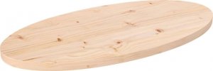 vidaXL Blat stołu, 80x40x2,5 cm, lite drewno sosnowe, owalny 1