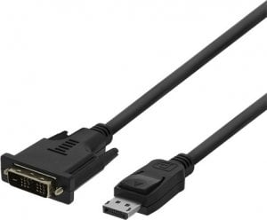 Kabel Deltaco DisplayPort - DVI-D 3m czarny (00110010) 1