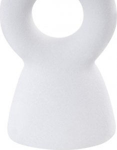 Beliani Świecznik ceramiczny biały SPARTA 6