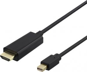 Kabel Deltaco DisplayPort Mini - HDMI 2m czarny (R00110020) 1