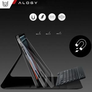 Alogy Etui ochronne z klawiatura bezprzewodowa Alogy Keyboard Case z miejscem na rysik do Apple iPad 10.9 2022 Czarne 2