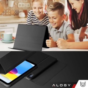 Alogy Etui ochronne z klawiatura bezprzewodowa Alogy Keyboard Case z miejscem na rysik do Apple iPad 10.9 2022 Czarne 5