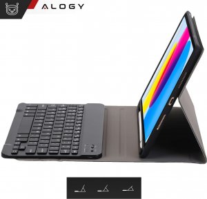 Alogy Etui ochronne z klawiatura bezprzewodowa Alogy Keyboard Case z miejscem na rysik do Apple iPad 10.9 2022 Czarne 7