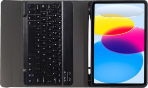 Alogy Etui ochronne z klawiatura bezprzewodowa Alogy Keyboard Case z miejscem na rysik do Apple iPad 10.9 2022 Czarne 9
