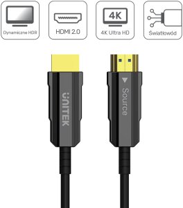 Kabel Unitek HDMI - HDMI 20m czarny (C11072BK-20M) 4