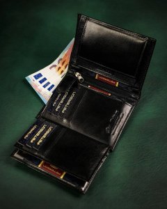 Peterson Duży, skórzany portfel męski bez zapięcia zewnętrznego NoSize 6