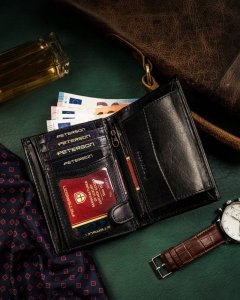 Peterson Duży, skórzany portfel męski bez zapięcia NoSize 6