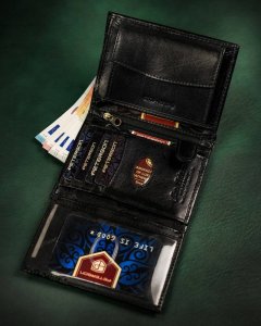 Peterson Duży, skórzany portfel męski bez zapięcia NoSize 7