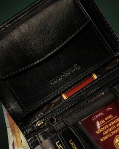 Peterson Duży, skórzany portfel męski bez zapięcia NoSize 9