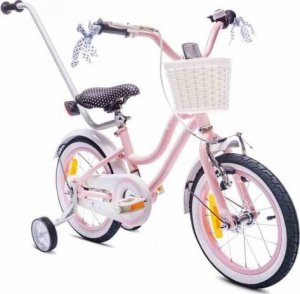Sun Baby Rowerek dla dziewczynki 14 cali Heart bike - różowy 1