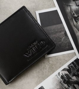 Always Wild Skórzany portfel męski z zasuwanym schowkiem  Always Wild NoSize 3