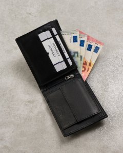 Always Wild Skórzany portfel męski z zasuwanym schowkiem  Always Wild NoSize 6