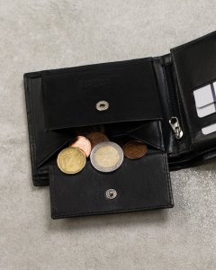 Always Wild Skórzany portfel męski z zasuwanym schowkiem  Always Wild NoSize 8