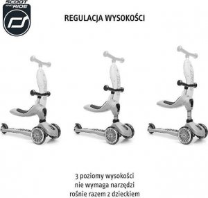 Hulajnoga Scoot and Ride Scoot and Ride Highwaykick 1 Lifestyle 2w1 jeździk i hulajnoga z zamykanym schowkiem, od 1-5 lat, kolor: Brown Lines 27