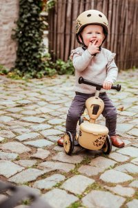 Hulajnoga Scoot and Ride Scoot and Ride Highwaykick 1 Lifestyle 2w1 jeździk i hulajnoga z zamykanym schowkiem, od 1-5 lat, kolor: Leopard 14