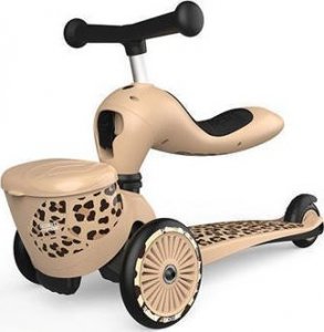 Hulajnoga Scoot and Ride Scoot and Ride Highwaykick 1 Lifestyle 2w1 jeździk i hulajnoga z zamykanym schowkiem, od 1-5 lat, kolor: Leopard 21