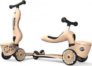 Hulajnoga Scoot and Ride Scoot and Ride Highwaykick 1 Lifestyle 2w1 jeździk i hulajnoga z zamykanym schowkiem, od 1-5 lat, kolor: Leopard 24