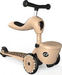 Hulajnoga Scoot and Ride Scoot and Ride Highwaykick 1 Lifestyle 2w1 jeździk i hulajnoga z zamykanym schowkiem, od 1-5 lat, kolor: Leopard 30