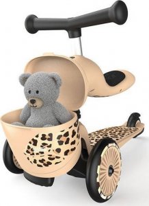 Hulajnoga Scoot and Ride Scoot and Ride Highwaykick 1 Lifestyle 2w1 jeździk i hulajnoga z zamykanym schowkiem, od 1-5 lat, kolor: Leopard 31