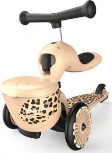 Hulajnoga Scoot and Ride Scoot and Ride Highwaykick 1 Lifestyle 2w1 jeździk i hulajnoga z zamykanym schowkiem, od 1-5 lat, kolor: Leopard 37