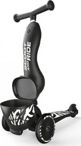 Hulajnoga Scoot and Ride Scoot and Ride Highwaykick 1 Lifestyle 2w1 jeździk i hulajnoga z zamykanym schowkiem, od 1-5 lat, kolor: Zebra 3