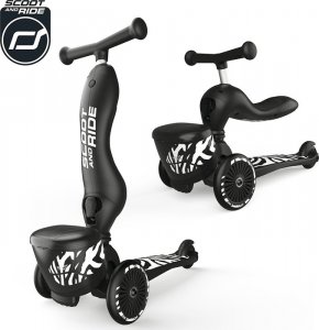 Hulajnoga Scoot and Ride Scoot and Ride Highwaykick 1 Lifestyle 2w1 jeździk i hulajnoga z zamykanym schowkiem, od 1-5 lat, kolor: Zebra 41