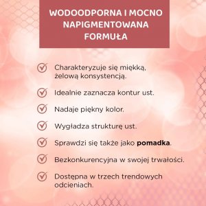 Eveline Eveline Cosmetics Variete Wodoodporna żelowa konturówka do ust 03 4