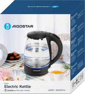 Czajnik Aigostar  B30203FV2 Czarny 3