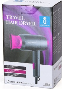 Suszarka Aigostar  Travel Hair Dryer 1800W Dark Grey （Offline）VDE/Diane 3