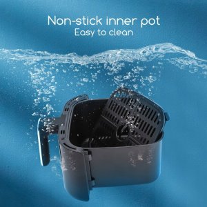 Frytkownica beztłuszczowa Aigostar  Air Fryer-Electronic （offline）1400W 4.2L (with tray)Black gold VDE/Odin 2