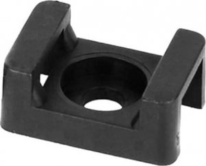 Organizer Orno Uchwyt opaski kablowej, siodełkowy, przykręcany, 22x16 mm, otwór montażowy 6,8mm, czarny, 100 sztuk 2