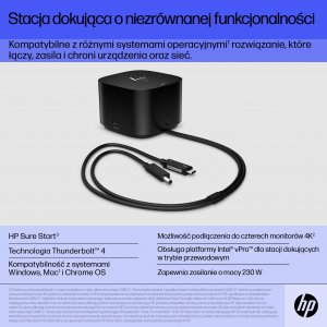 Stacja/replikator HP Thunderbolt 4 Dock G4 280W (4J0G4AA) 14