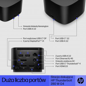Stacja/replikator HP Thunderbolt 4 Dock G4 280W (4J0G4AA) 16