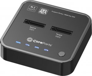 Stacja dokująca CoreParts USB3.2 Type C (10 Gbps) SATA M.2 SSD cloner, stacja dokująca z funkcją klonowania 2