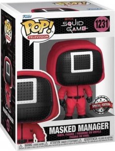 Figurka Funko Pop FUNKO Squid Game POP! Television Vinyl Figure Masked Manager Special Edition 9 cm 1