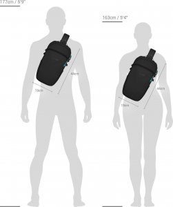 Pacsafe Pacsafe ECO 12L sling backpack Econyl Gravity Gray 12