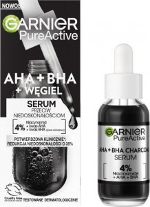 Garnier GARNIER_Pure Active serum przeciw niedoskonałościom AHA + BHA + Węgiel 30ml 1