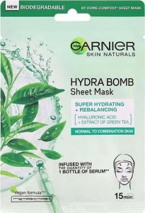 Garnier GARNIER_Skin Active Ultra Hydrating Rebalancing Tissue Mask nawilżajaca maska na tkaninie z ekstraktem z zielonej herbaty 1
