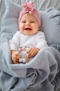 Pulp Kocyk muślinowy bez wypełnienia 90 x 100 cm Szary 3