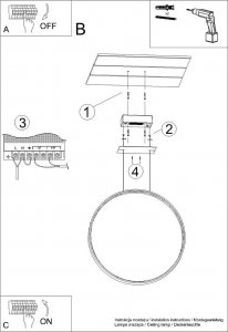 Lampa wisząca Sollux Lighting Lampa Wisząca Rio 110 Złota Led 3000K Led 70W Thoro Lighting 11