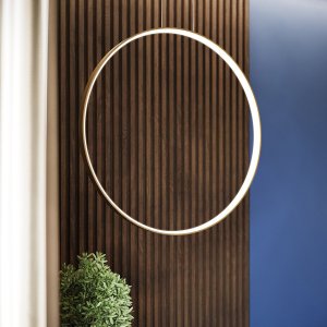 Lampa wisząca Sollux Lighting Lampa Wisząca Rio 110 Złota Led 3000K Led 70W Thoro Lighting 15