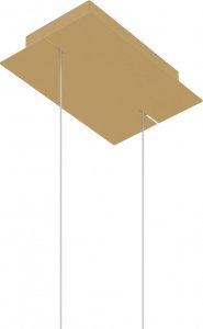 Lampa wisząca Sollux Lighting Lampa Wisząca Rio 110 Złota Led 3000K Led 70W Thoro Lighting 7