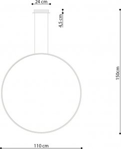 Lampa wisząca Sollux Lighting Lampa Wisząca Rio 110 Złota Led 3000K Led 70W Thoro Lighting 9