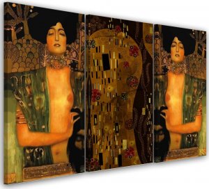 Feeby Obraz 3 częściowy na płótnie, Judyta z głową Holofernesa - 60x40 1