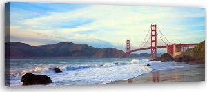 Feeby Obraz na płótnie, Golden Gate Bridge Most - 150x50 1