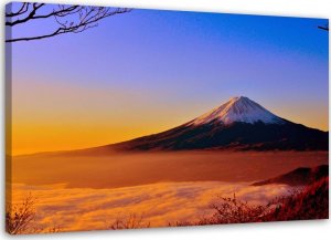 Feeby Obraz na płótnie, Góra Fuji skąpana w słońcu - 120x80 1