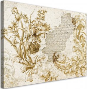 Feeby Obraz na płótnie, Fresk roślinny boho - 120x80 1